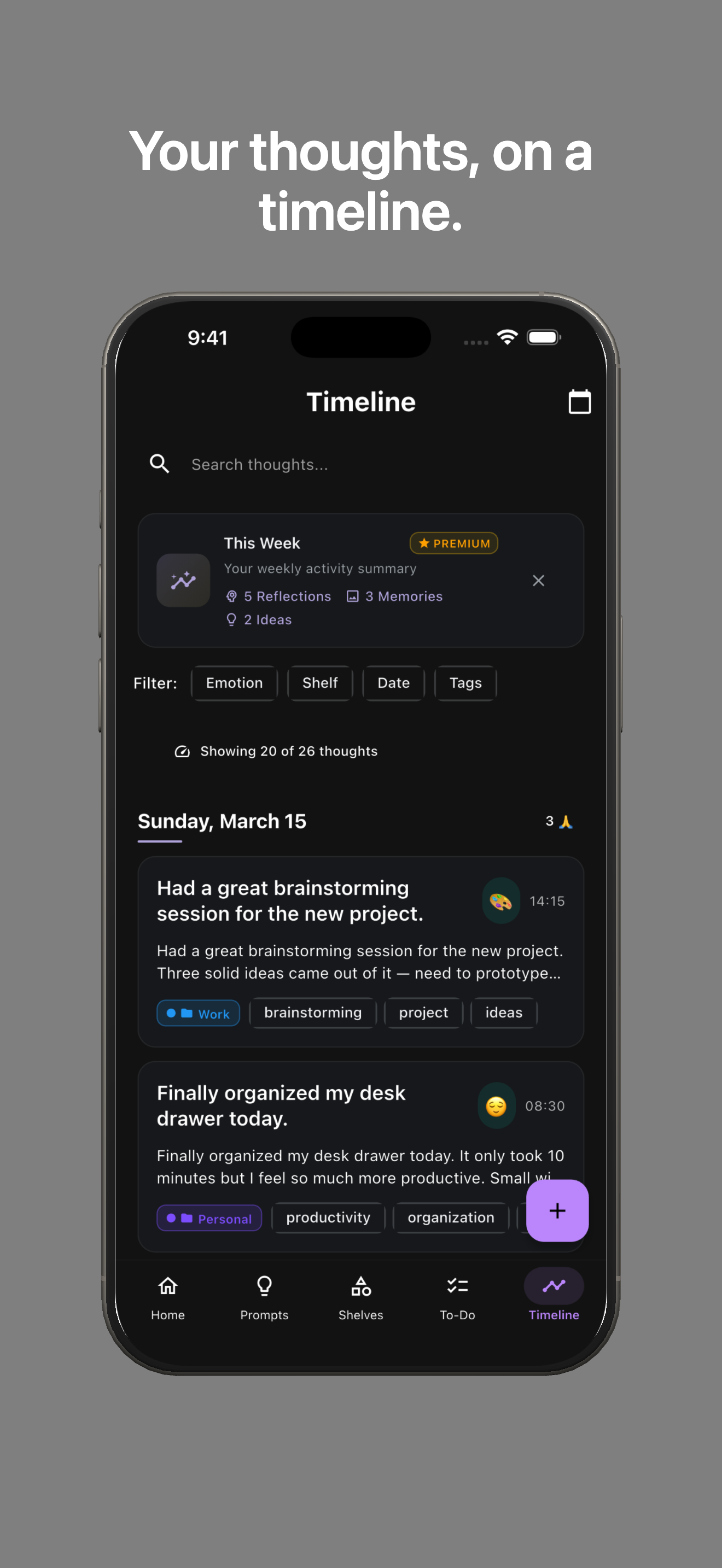 AI-powered mood insights and emotion trends