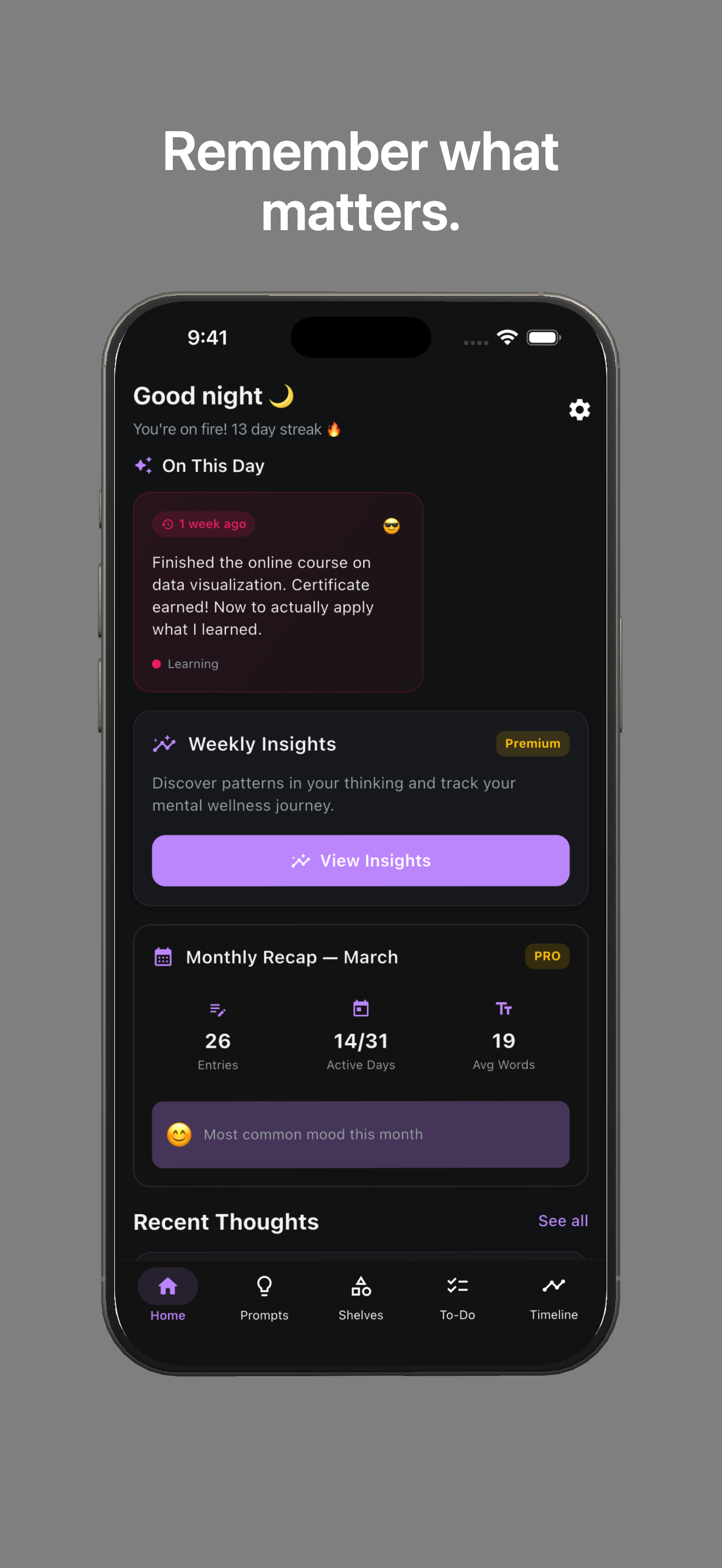 Share thoughts as beautiful image cards